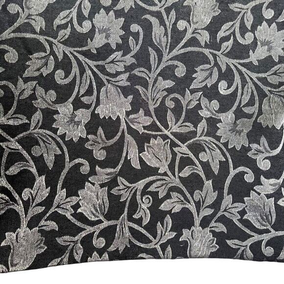 JR Nites Womens Silver Black Bolero Cap Sleeve Jacket Open Whimsigoth Y2K sz 12 - Picture 11 of 16